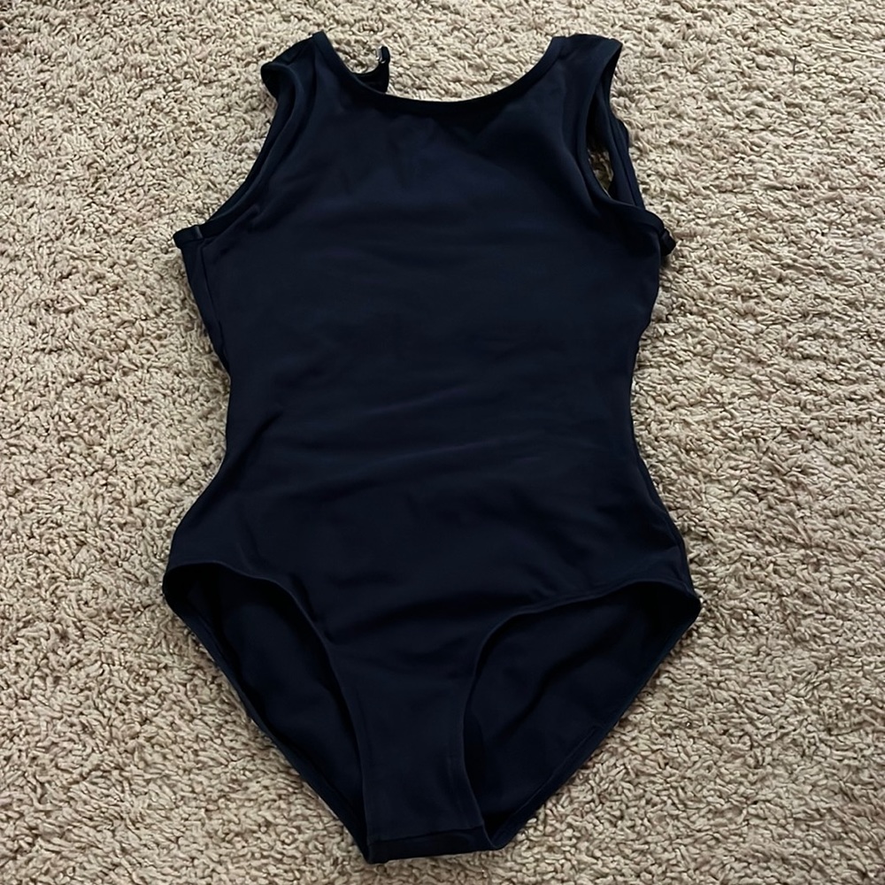 Navy blue Natalie dance wear leotard